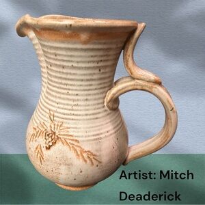 pottery pitcher by Mitch Deaderick.